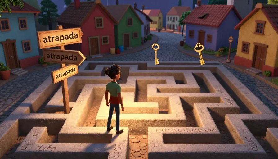 Atrapada en inglés: Definición, Uso y Ejemplos Prácticos - visual 1