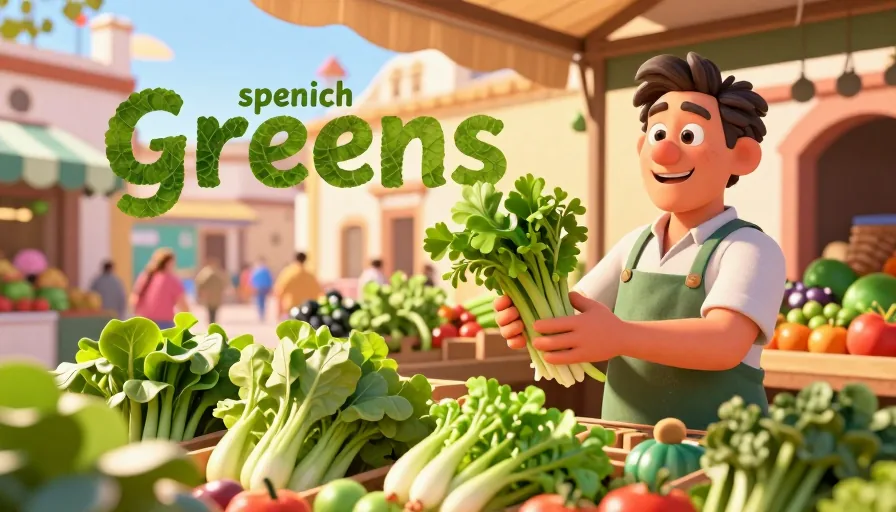 Greens in Spanish: Mastering the Translation and Contextual Usage - visual 1