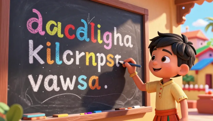 Learn Gujarati Alphabets: A Comprehensive Guide with Pronunciation and Writing Practice - visual 1