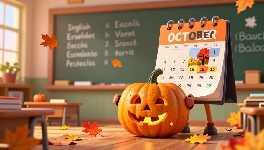 Cómo Decir Octubre en Inglés: Guía Completa para Aprendices de Inglés - visual 1