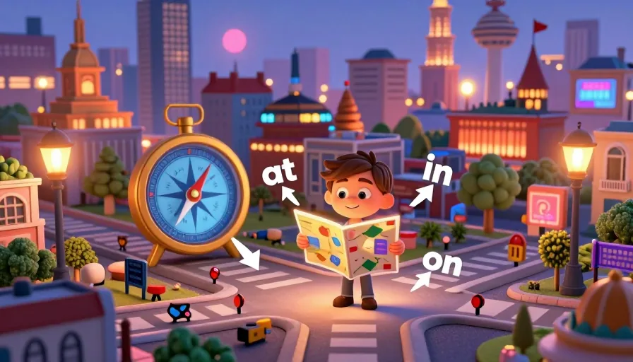 Mastering Prepositions of Place: A Comprehensive Guide to 'At', 'In', and 'On' - visual 1