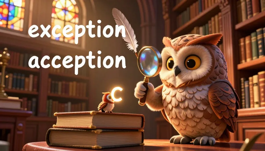 Acception vs Exception: Mastering the Correct Usage in Modern English - visual 1