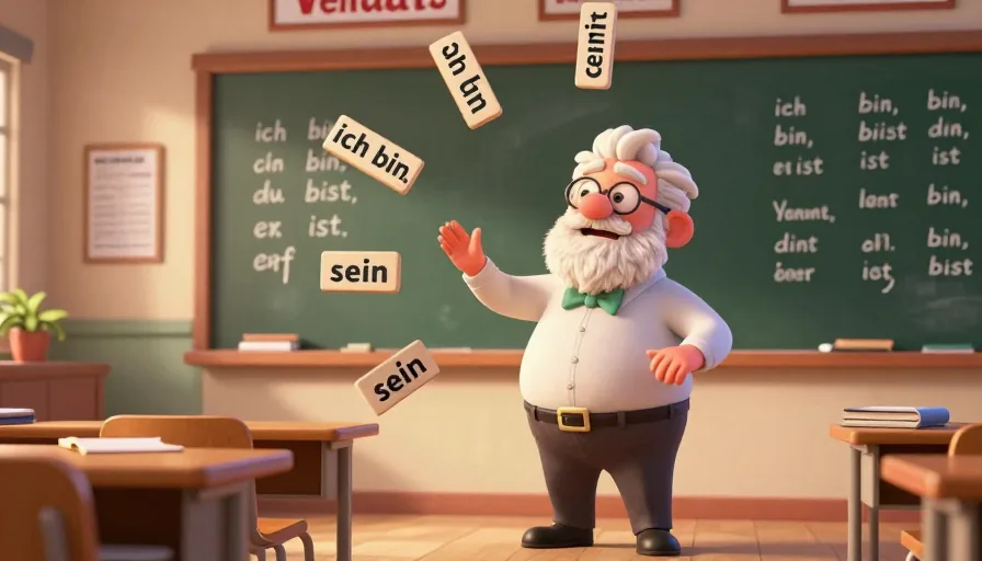 Mastering German Grammar: A Comprehensive Guide to Conjugate Sein - visual 1