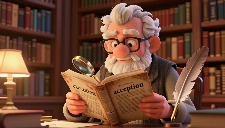 Exception or Acception: Mastering the Correct Usage in English - visual 1