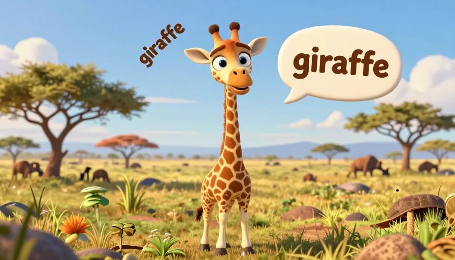 Como se dice jirafa en inglés: Guía Completa de Traducción y Pronunciación - visual 1