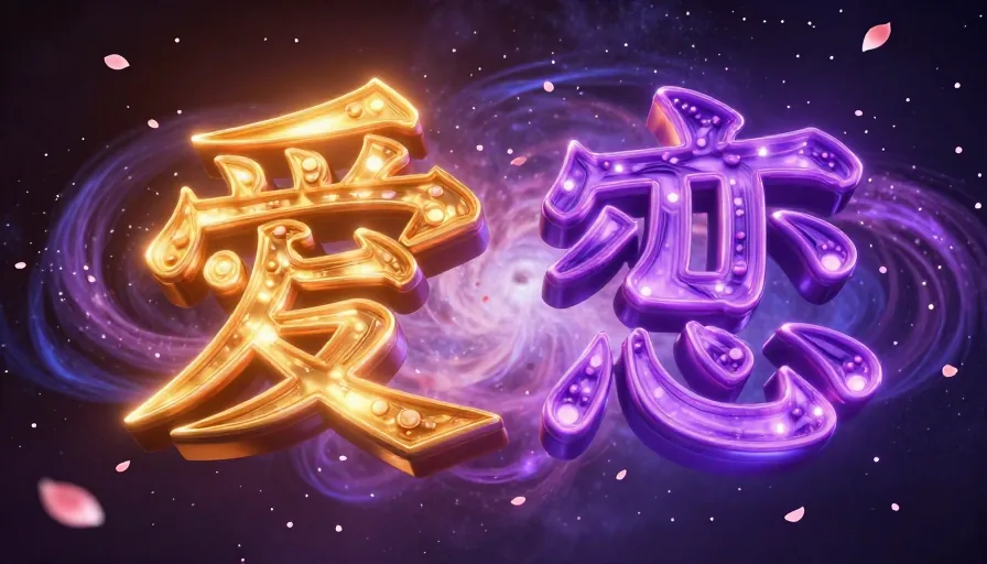 Understanding the Love Japan Symbol: A Deep Dive into 愛 and 恋 - visual 1