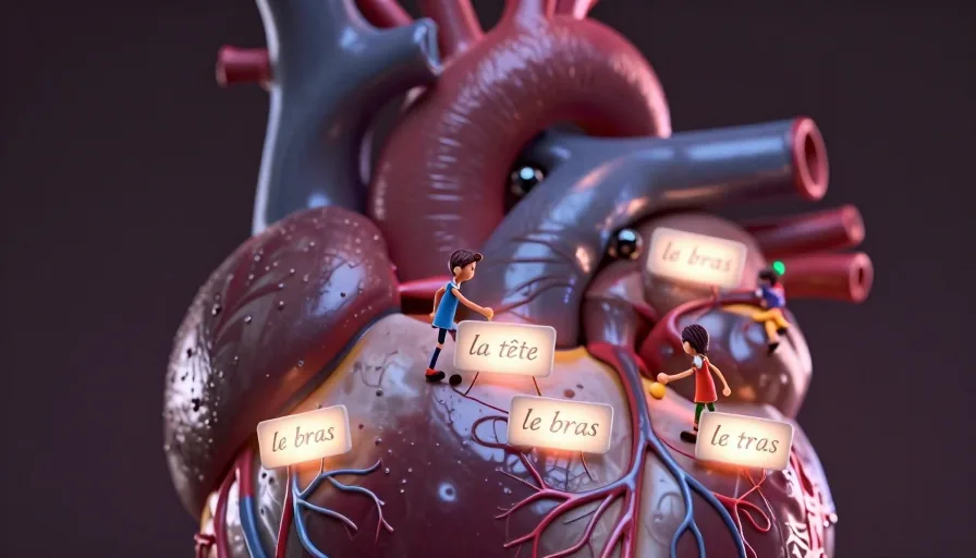 Aprende las partes del cuerpo en francés: Guía completa con pronunciación y ejemplos - visual 1