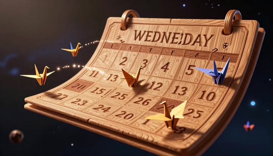 Wednesday in Japanese: Mastering the Day with Mnemonics and Practical Usage - visual 1