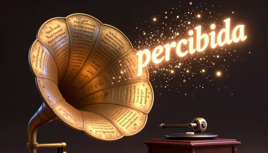Understanding the Meaning and Usage of 'Percibida' in Spanish - visual 1