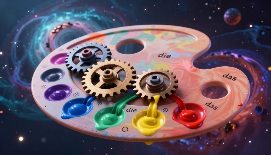 Mastering Color in German Language: Vocabulary, Grammar, and Usage - visual 1